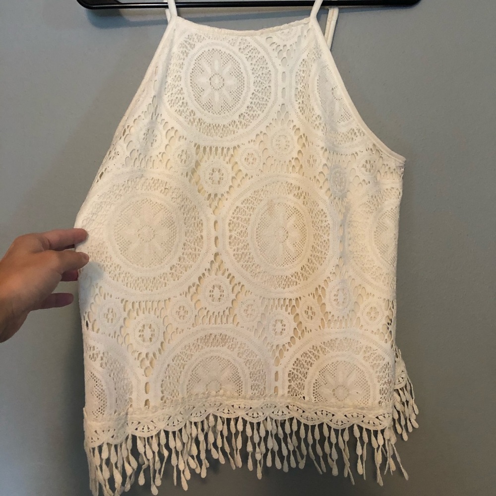 Crocheted tank
